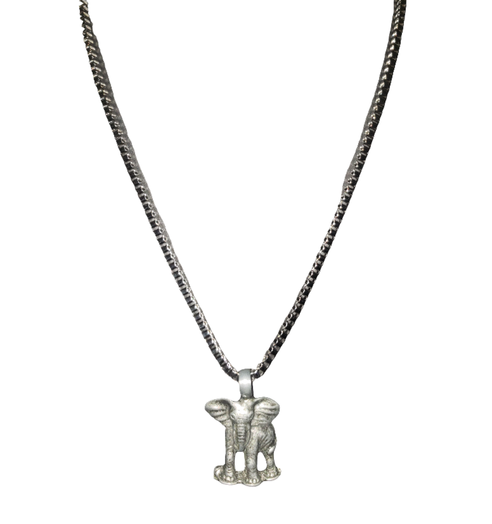 Stainless Steel Chain with Elephant Pendant