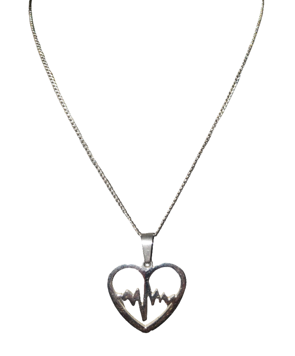 Stainless Steel Chain with Heart Pendant