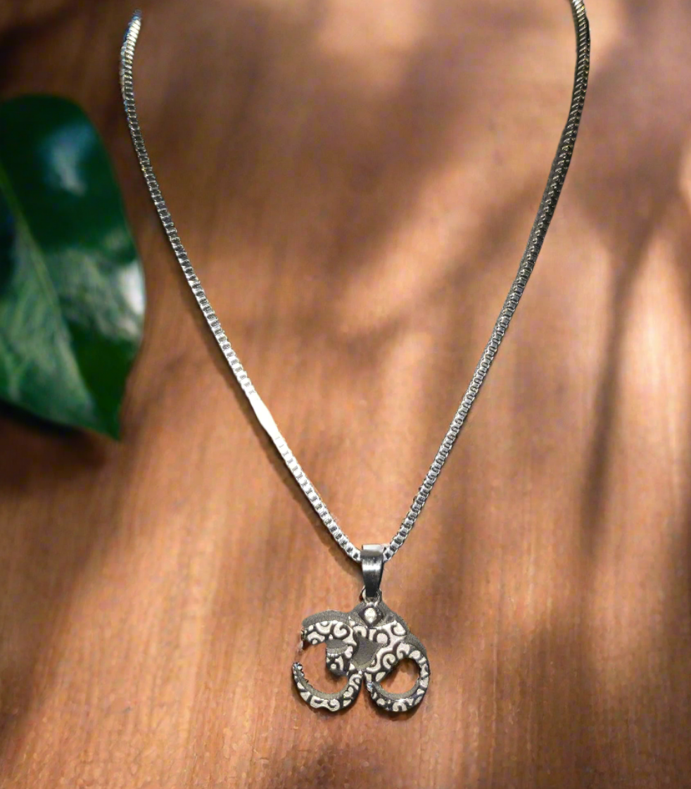 Stainless Steel Chain with AUM Pendant