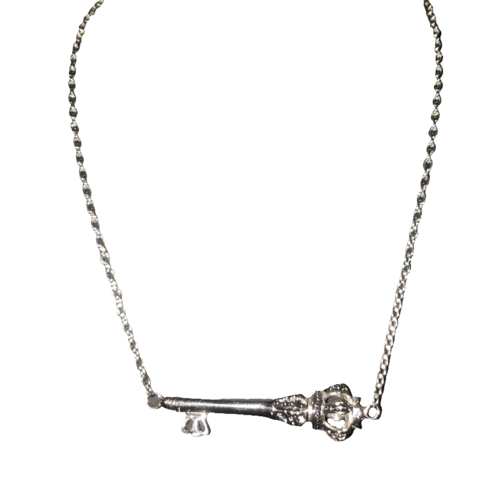 Stainless Steel Chain with Large Key Pendant