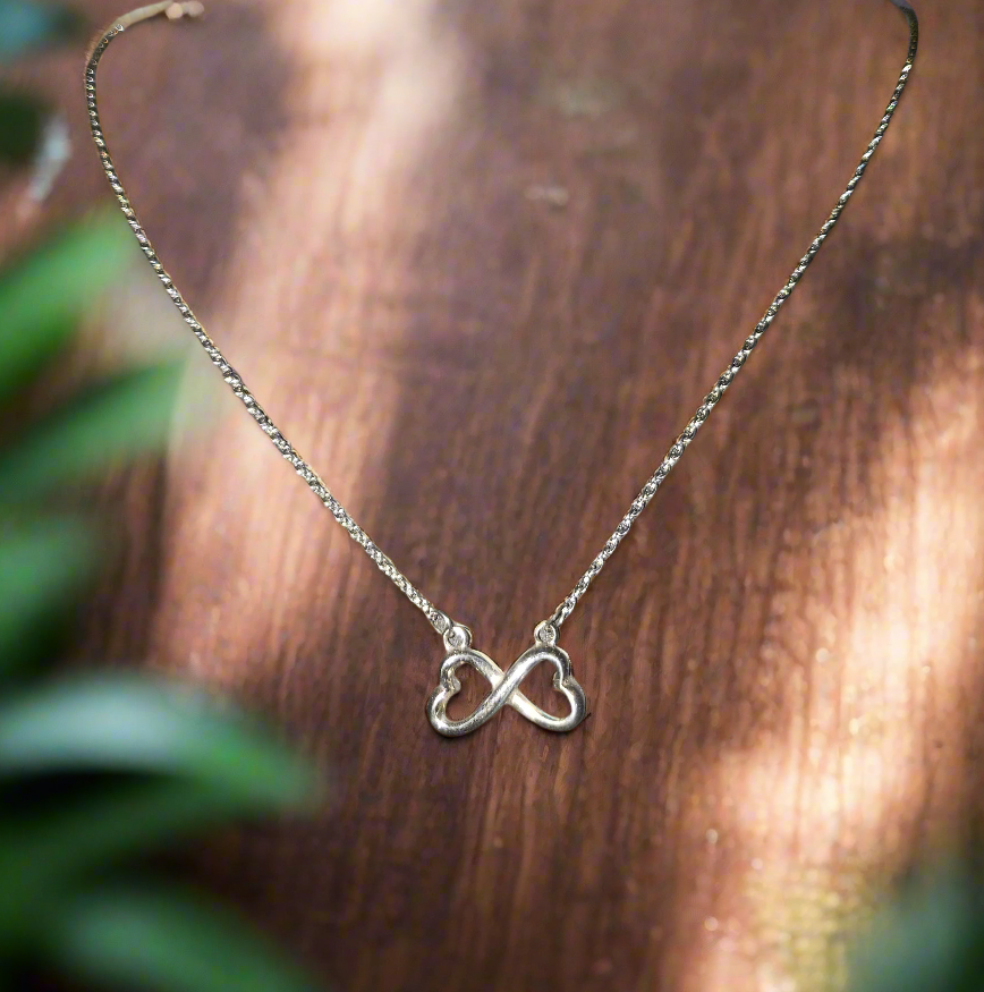 Stainless Steel Chain with Infinity Hearts