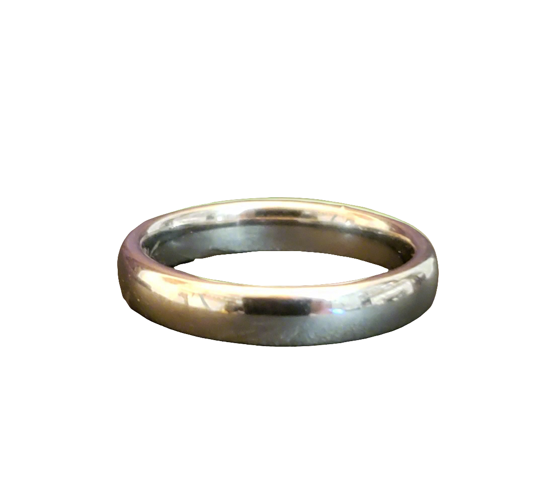 Ladies/Men's Simple Steel Band Ring