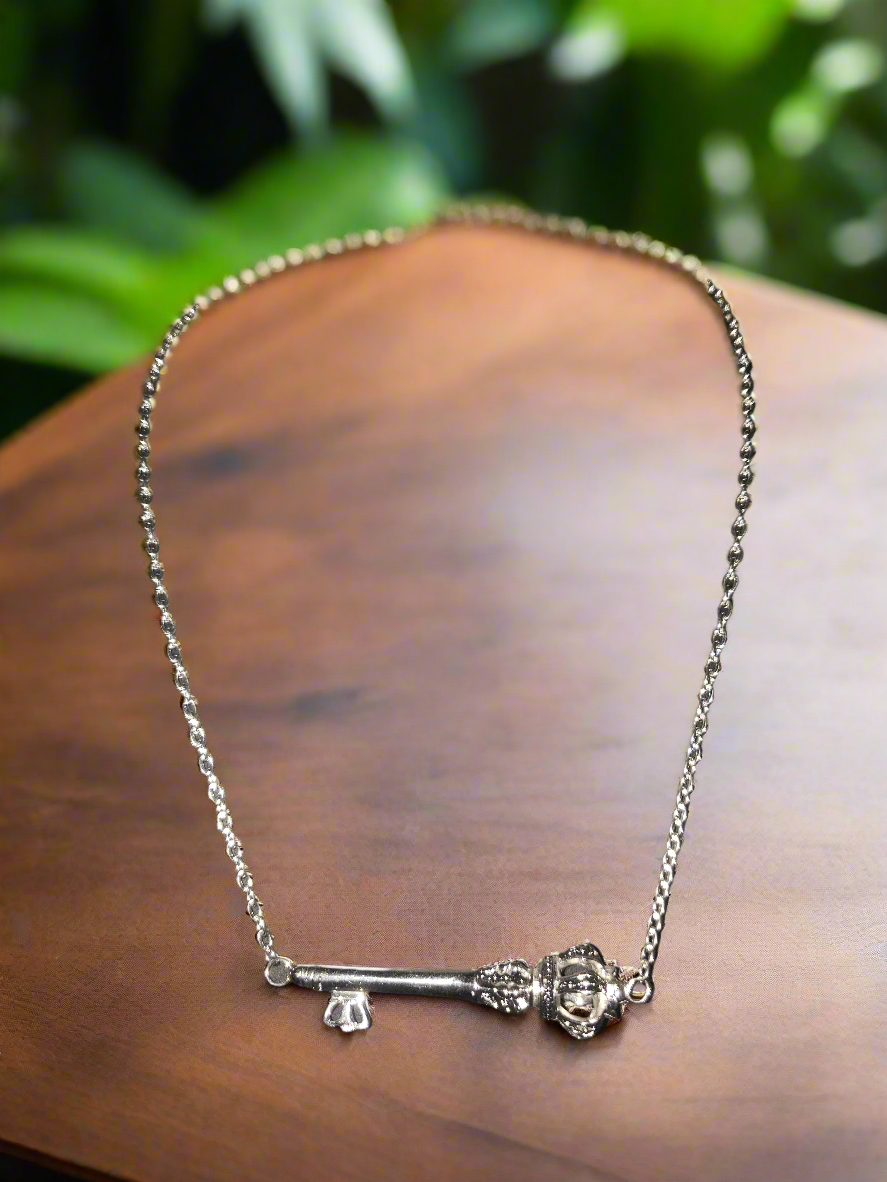 Stainless Steel Chain with Large Key Pendant