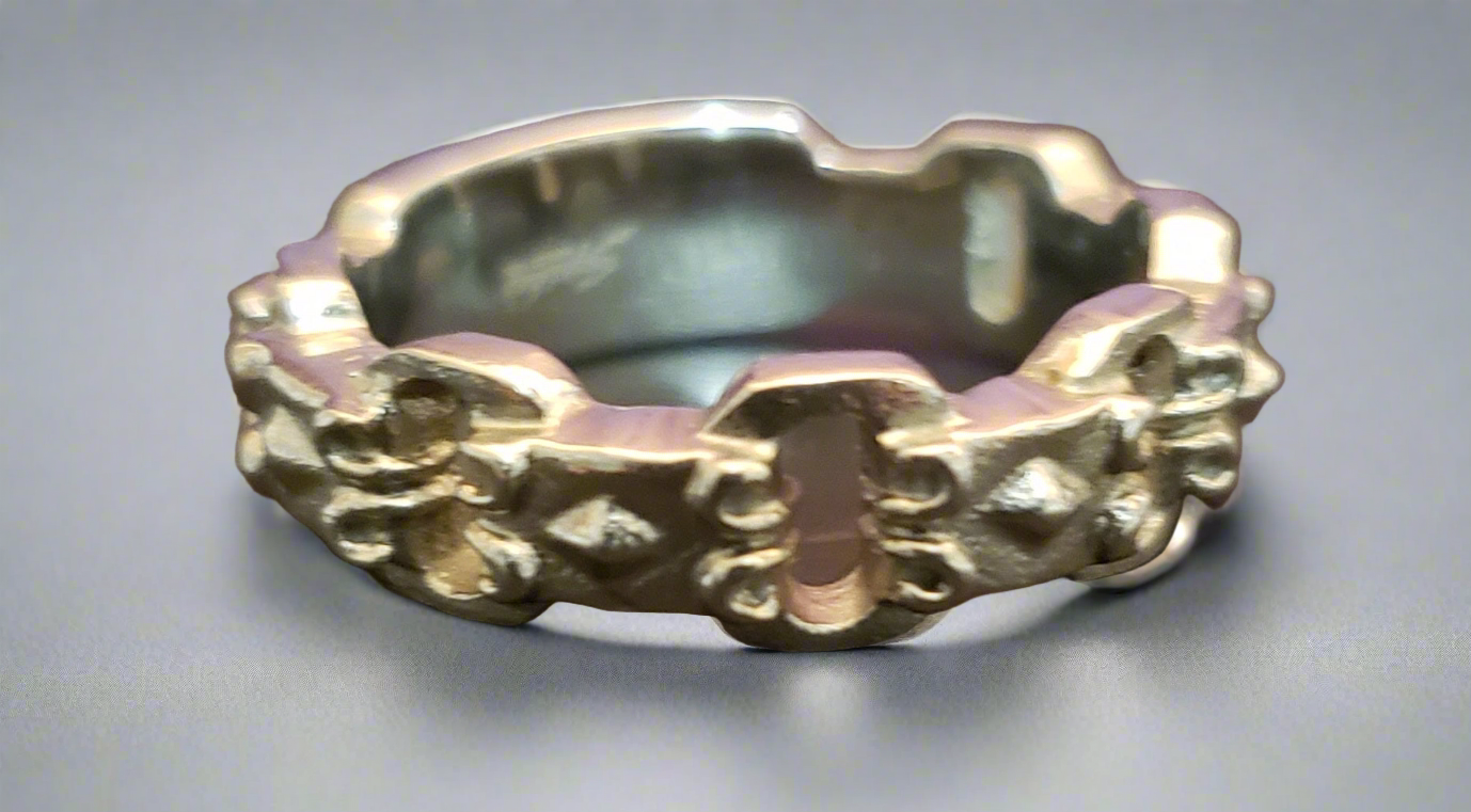 Men's Steel Renaissance Chain Link Style Ring