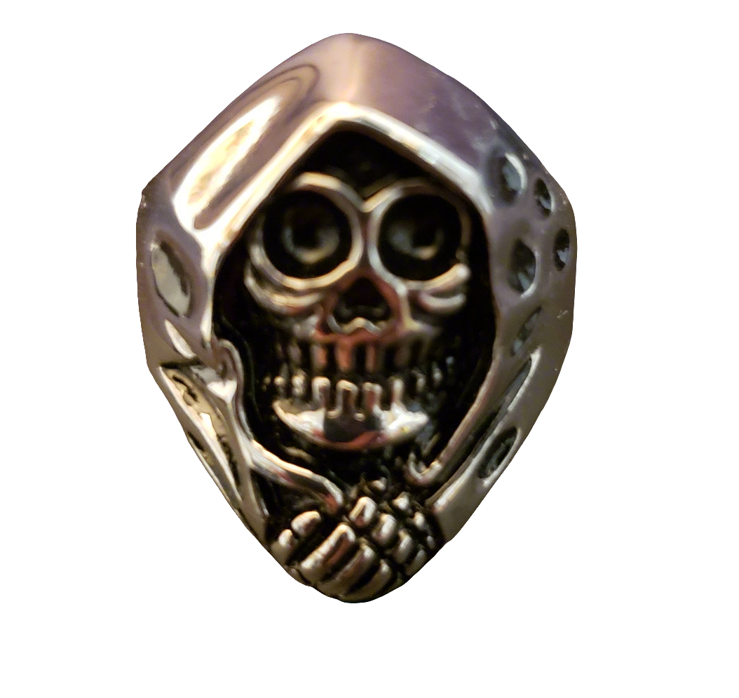 Men's Steel Grim Reaper Ring