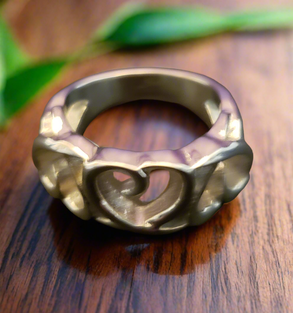 Stainless Steel Triple Heart Ring
