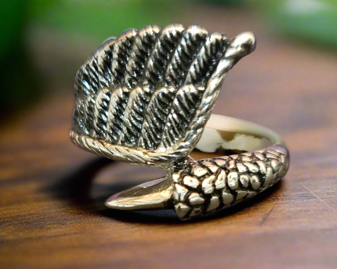 Men's Steel Eagle Claw/Wing Ring