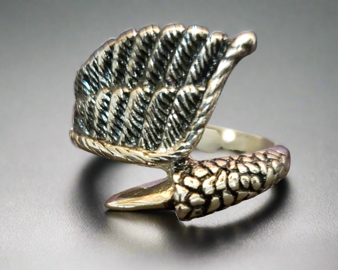 Men's Steel Eagle Claw/Wing Ring