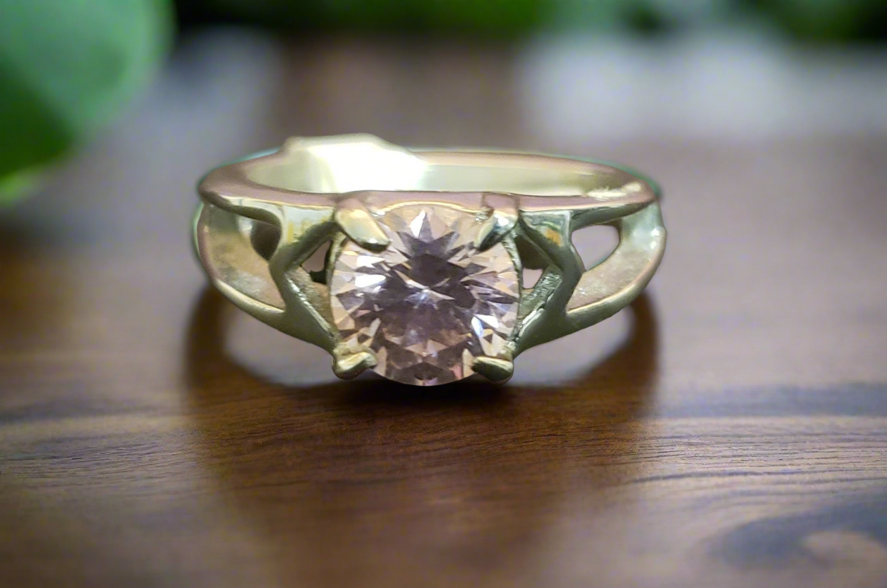 Pink Crystal Ring