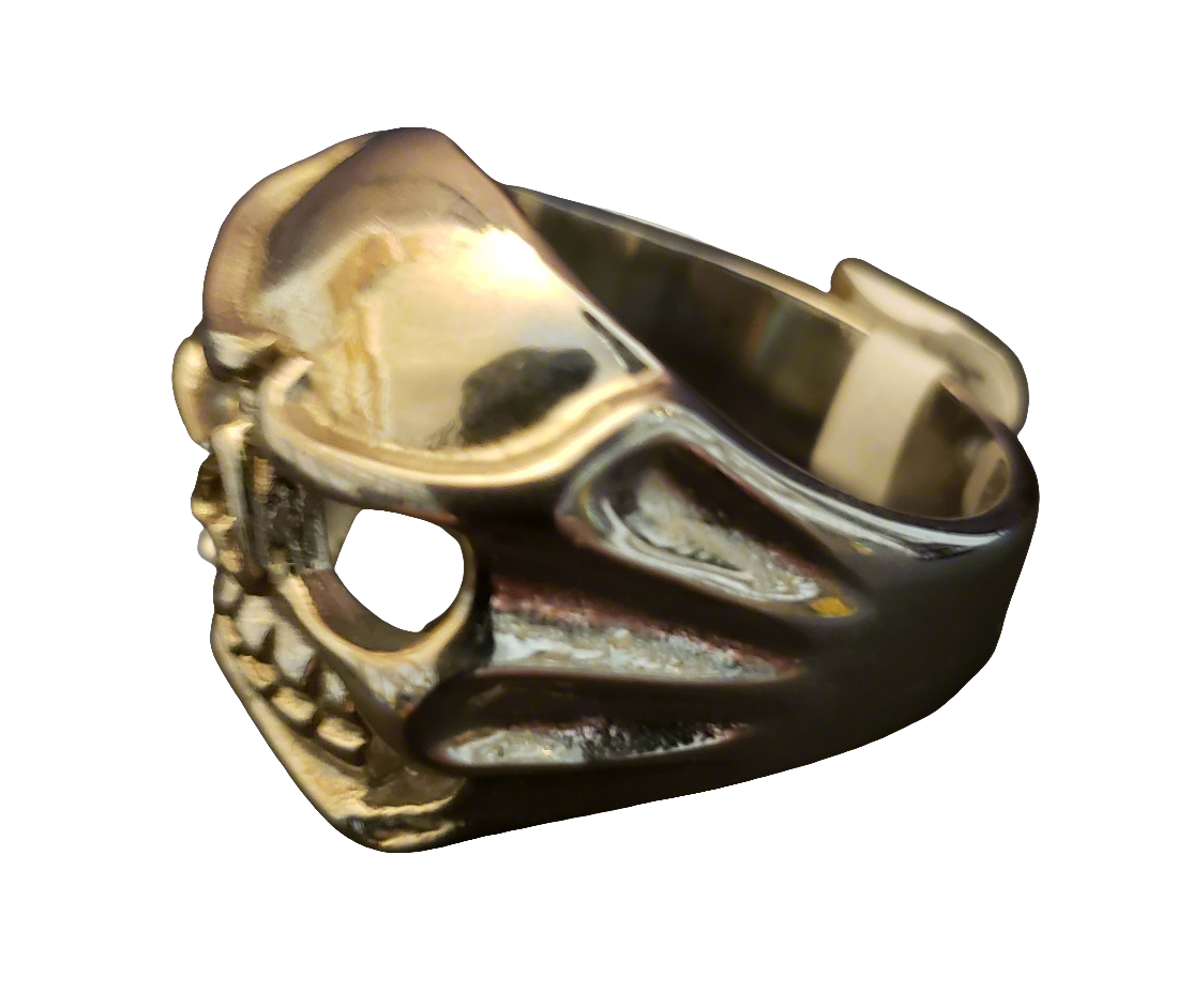 Men's Steel Hollow Eyed Skull Ring