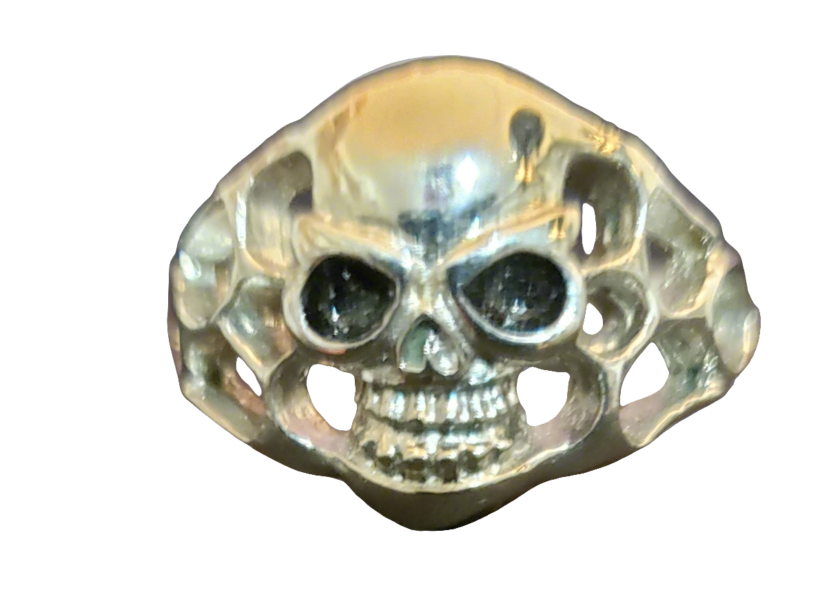 Mens Steel Skull Ring