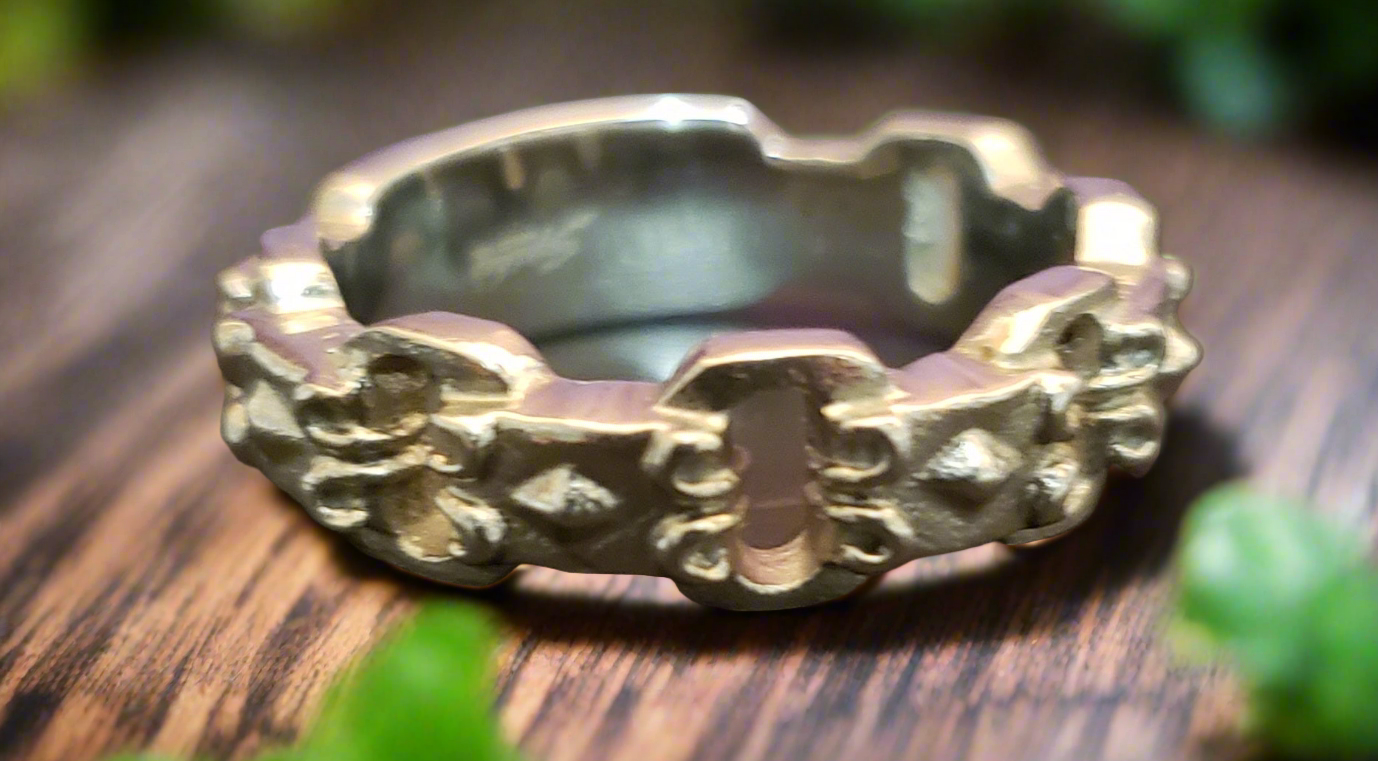 Men's Steel Renaissance Chain Link Style Ring