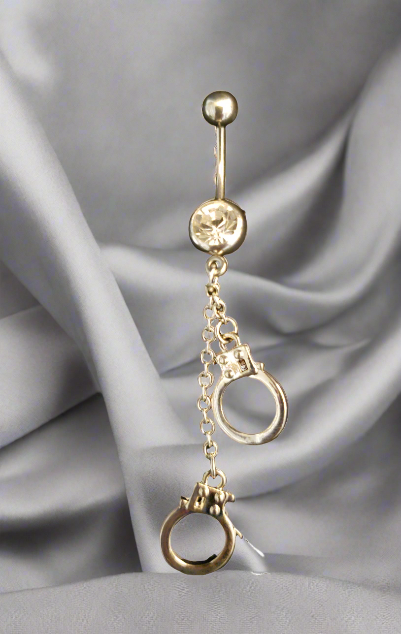 Belly Piercing Stainless Steel 316L with Dangling Cuffs