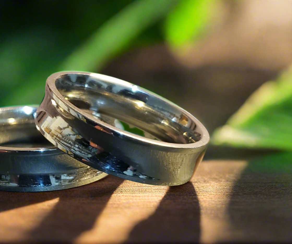 Men's Steel Convex Band Ring