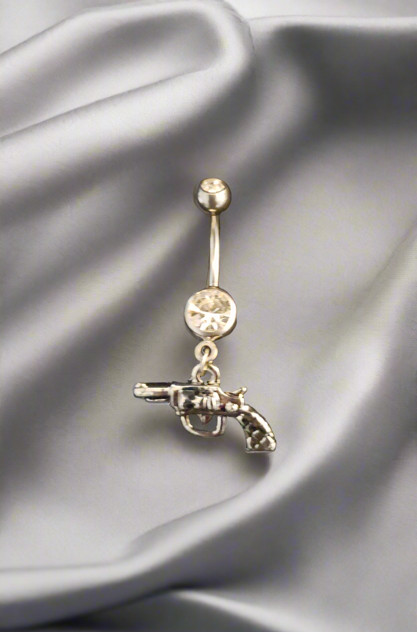 Belly Piercing Stainless Steel 316L with Dangling Gun