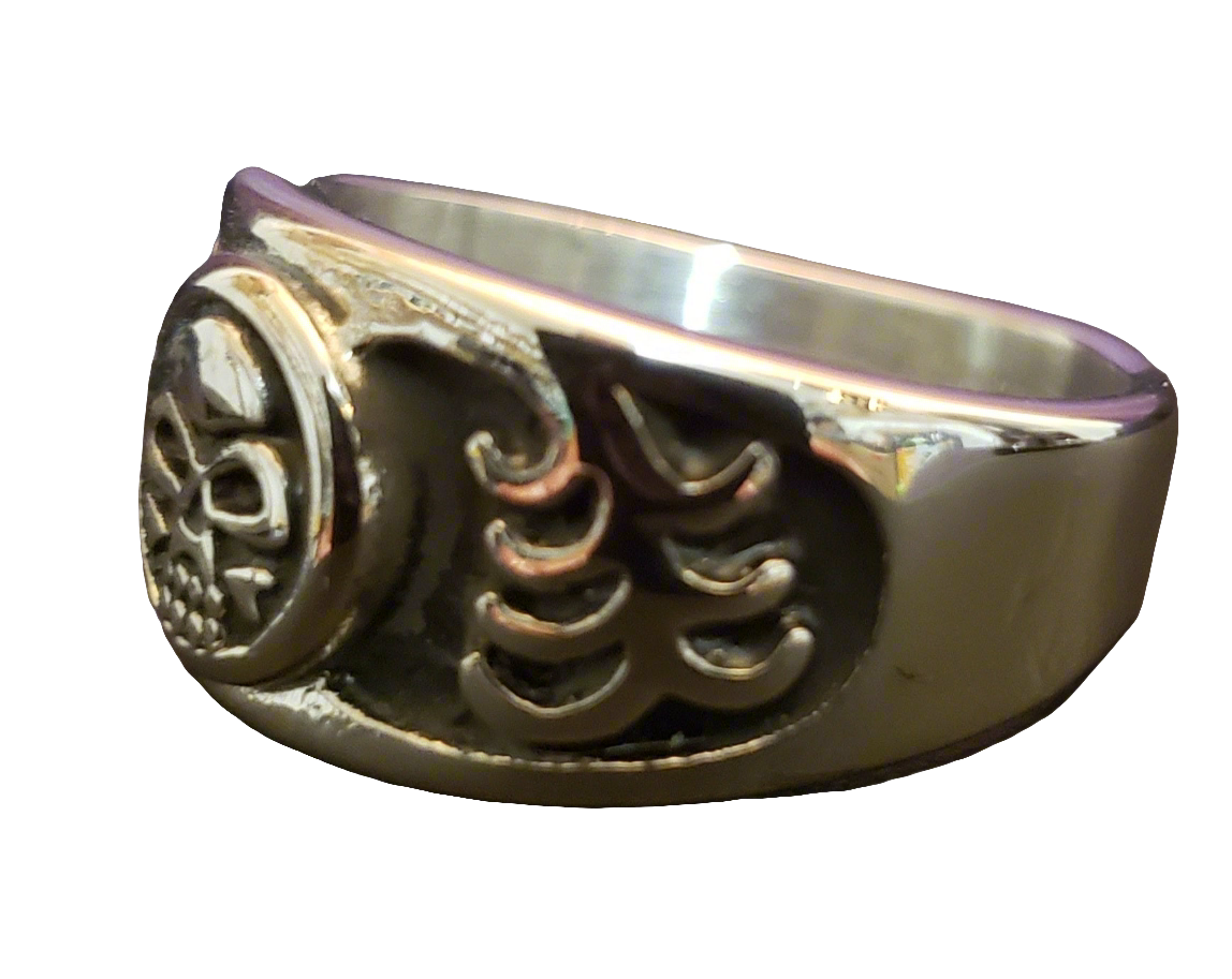 Men's Steel Punisher Skull Ring