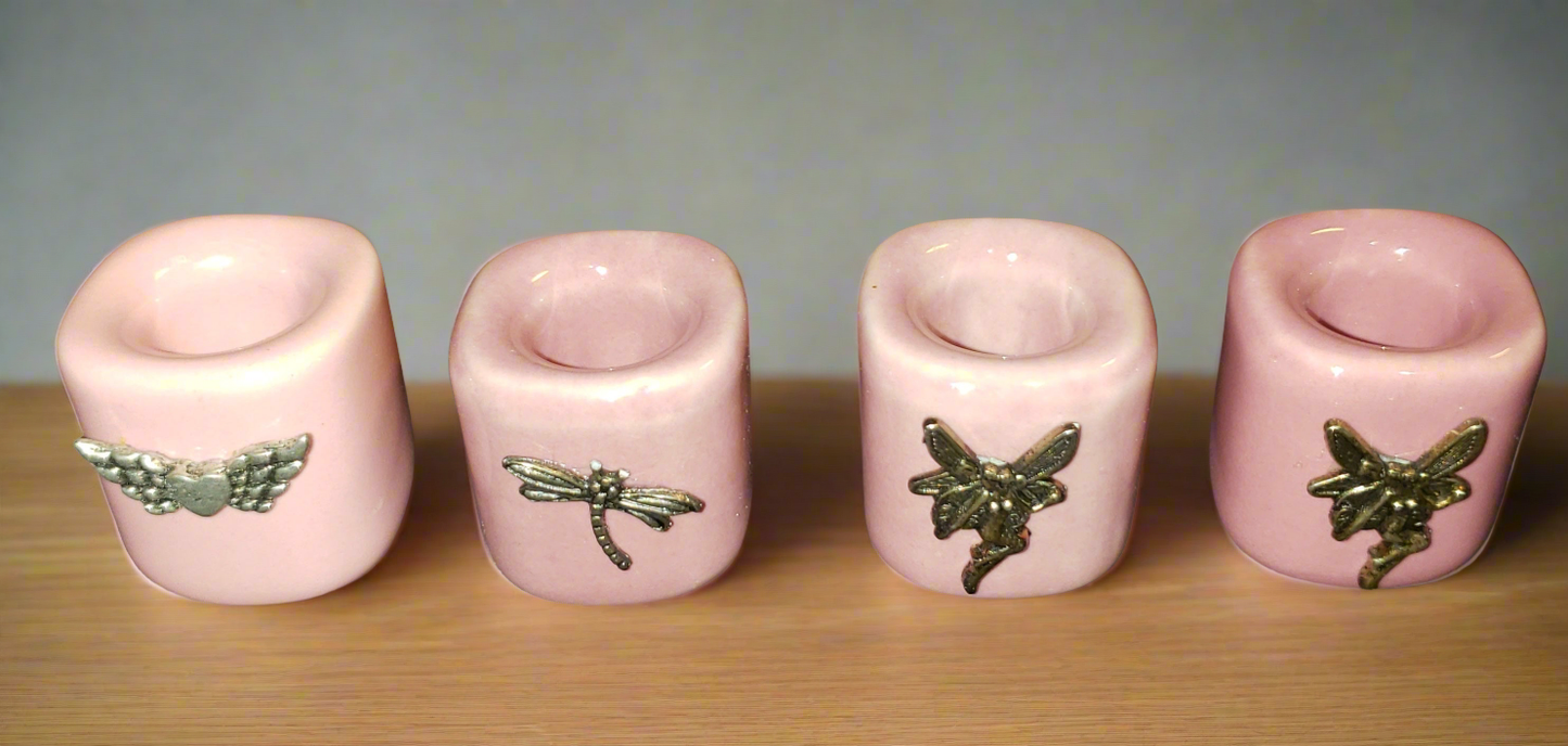 Pink Assorted Mini Candle holder Set