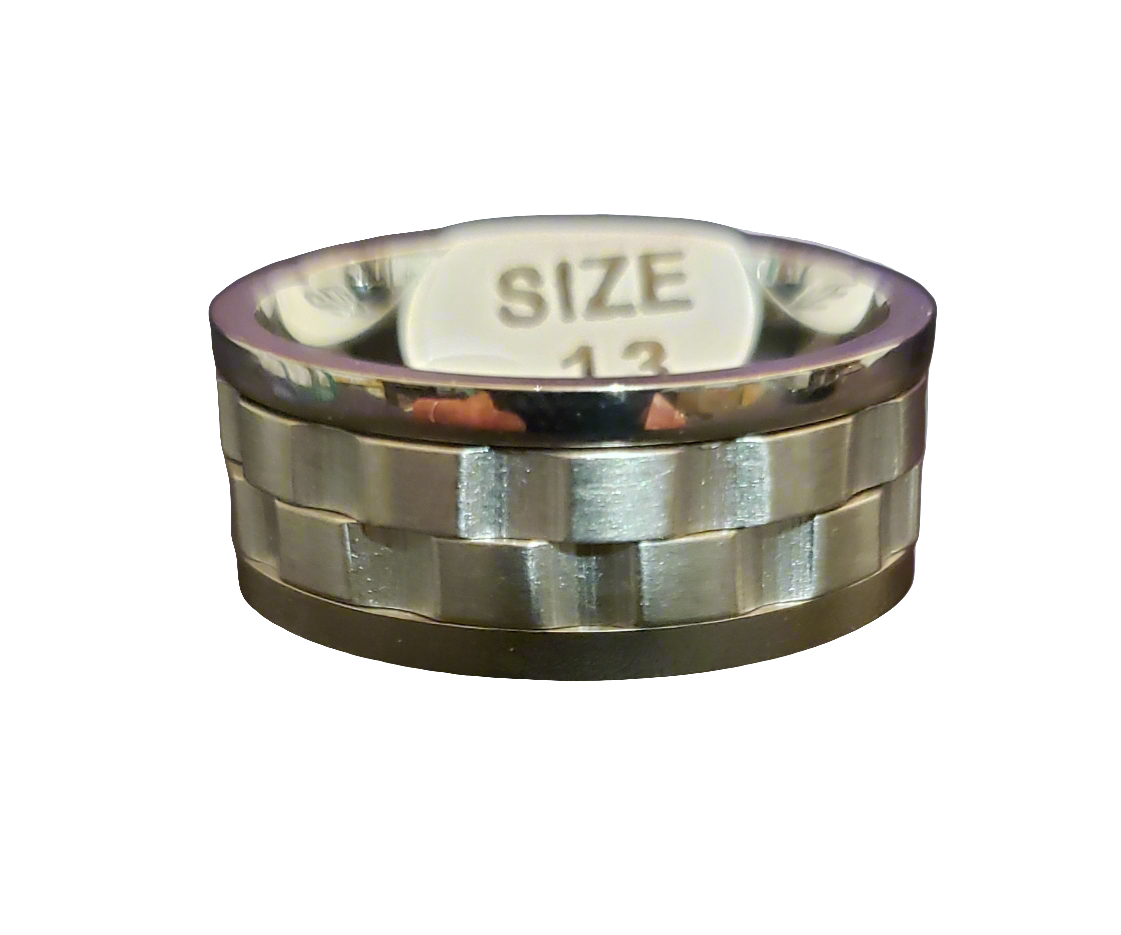 Spinner Ring Double Wide Gears