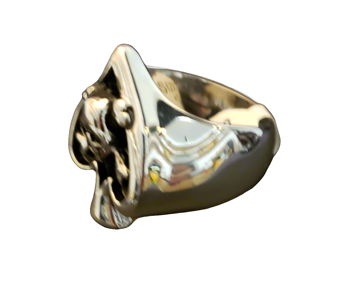 Men's Steel Ace of Spades Ring