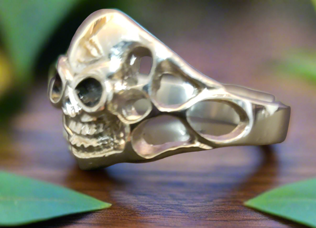Mens Steel Skull Ring