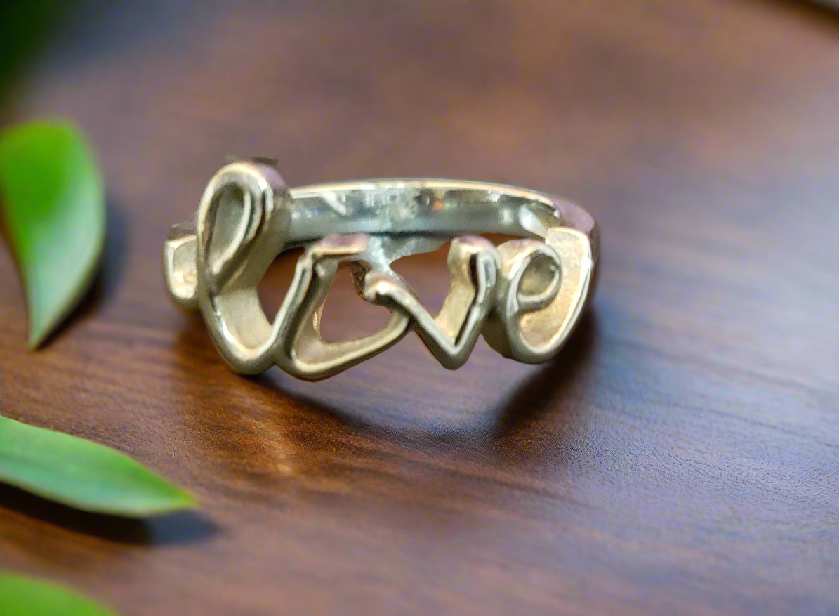 Stainless Steel "Live" Ring