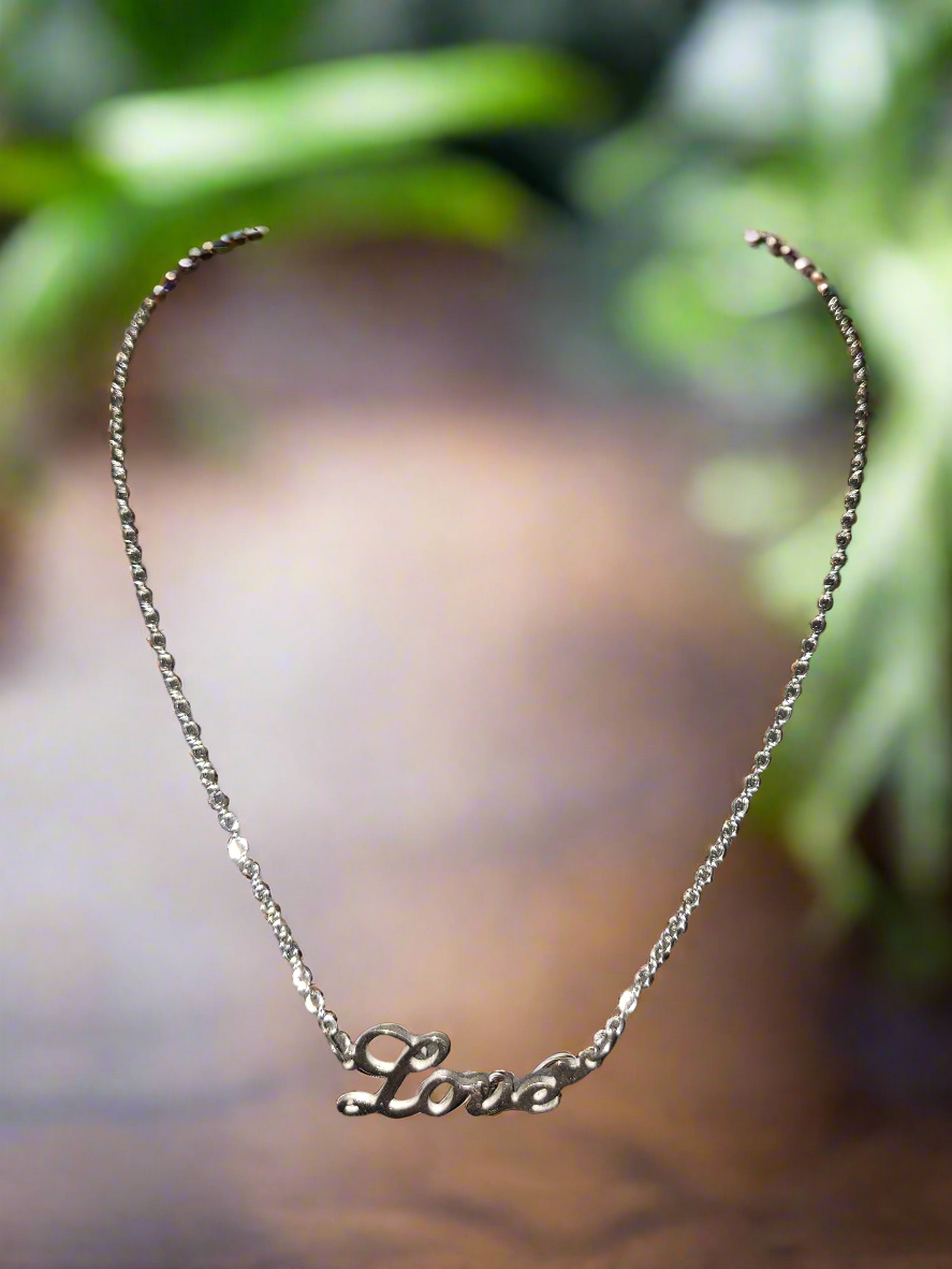 Stainless Steel Chain with Love Charm