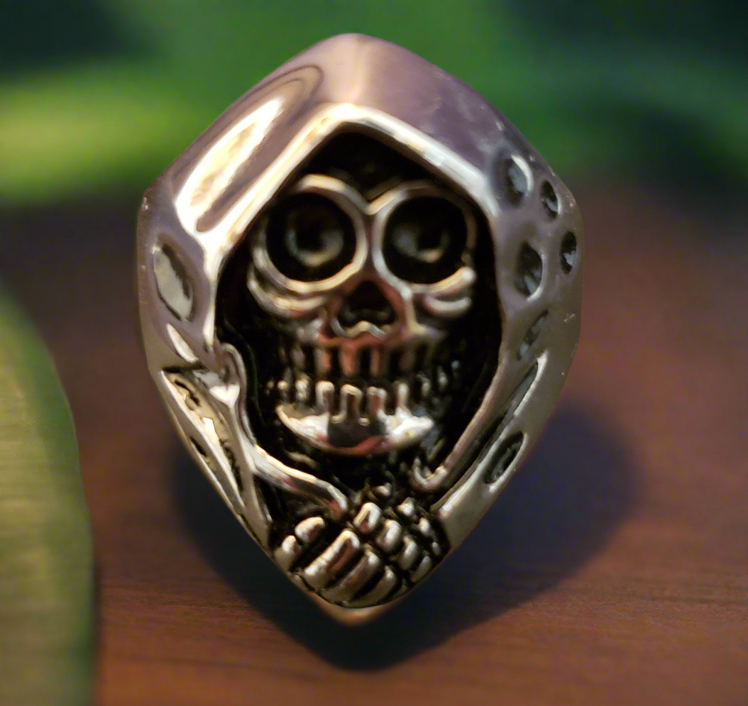 Men's Steel Grim Reaper Ring