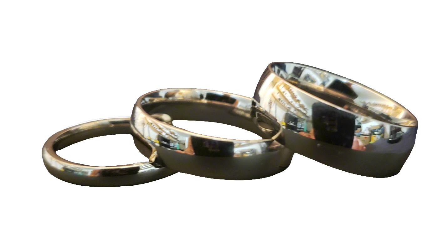 Ladies/Men's Simple Steel Band Ring