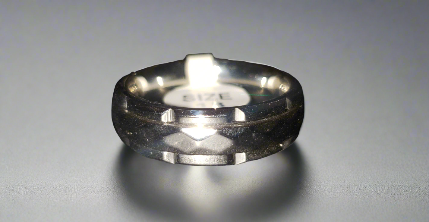 Spinner Ring Faceted