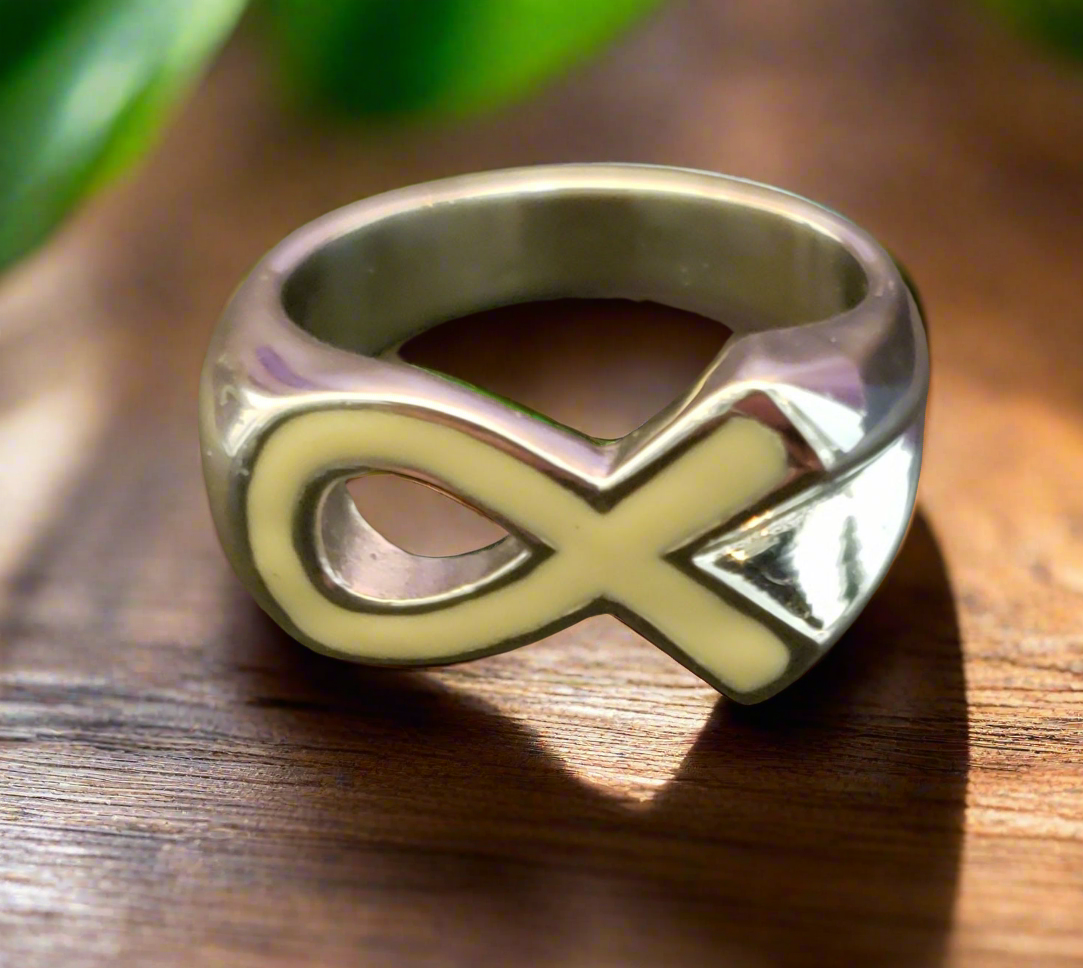 Ladies Pink Pink Ribbon Awareness Ring