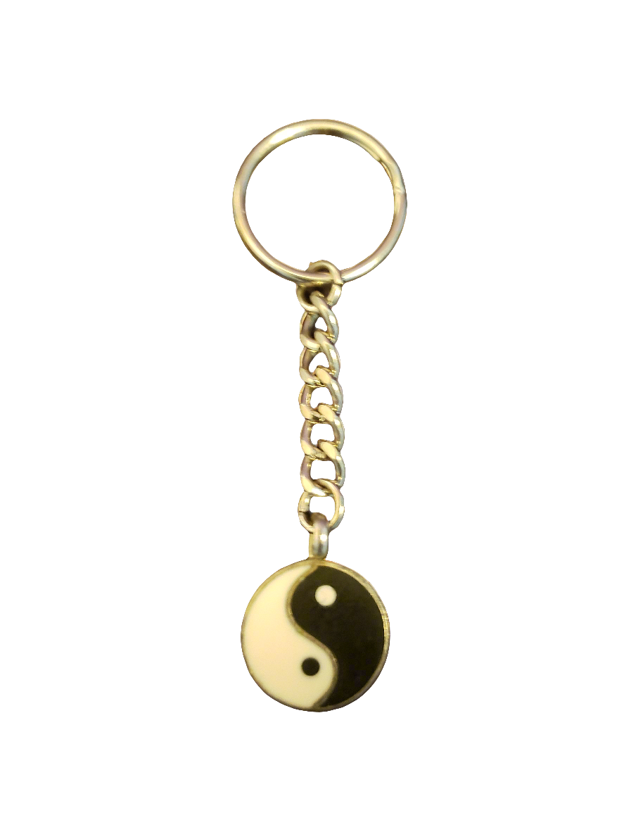 Handmade Keychain with Ying Yang Charm