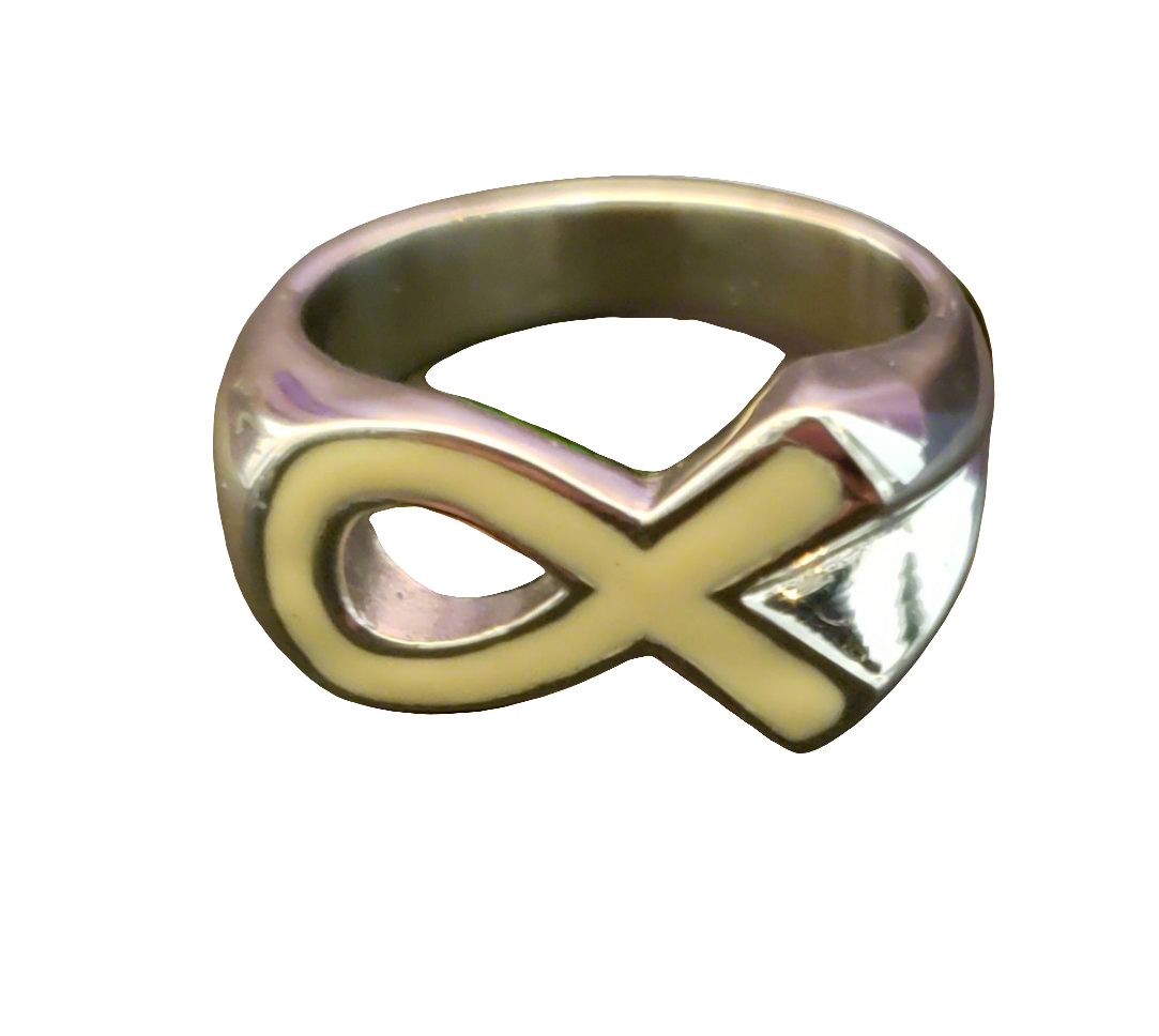 Ladies Pink Pink Ribbon Awareness Ring