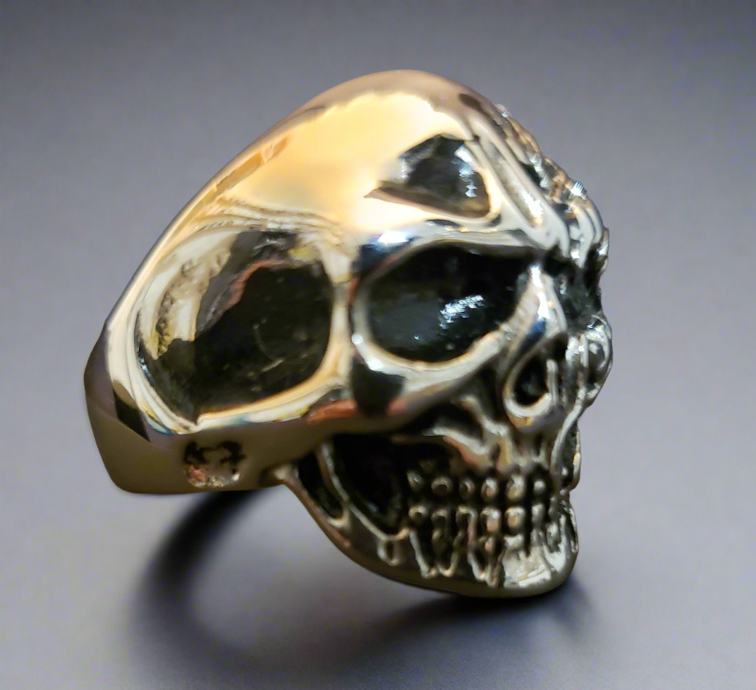Men's Steel Walking Death Skull Ring