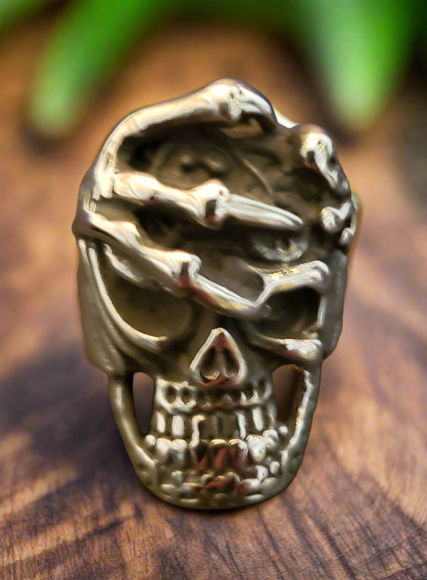 Men's Steel Grim Reaper Ring