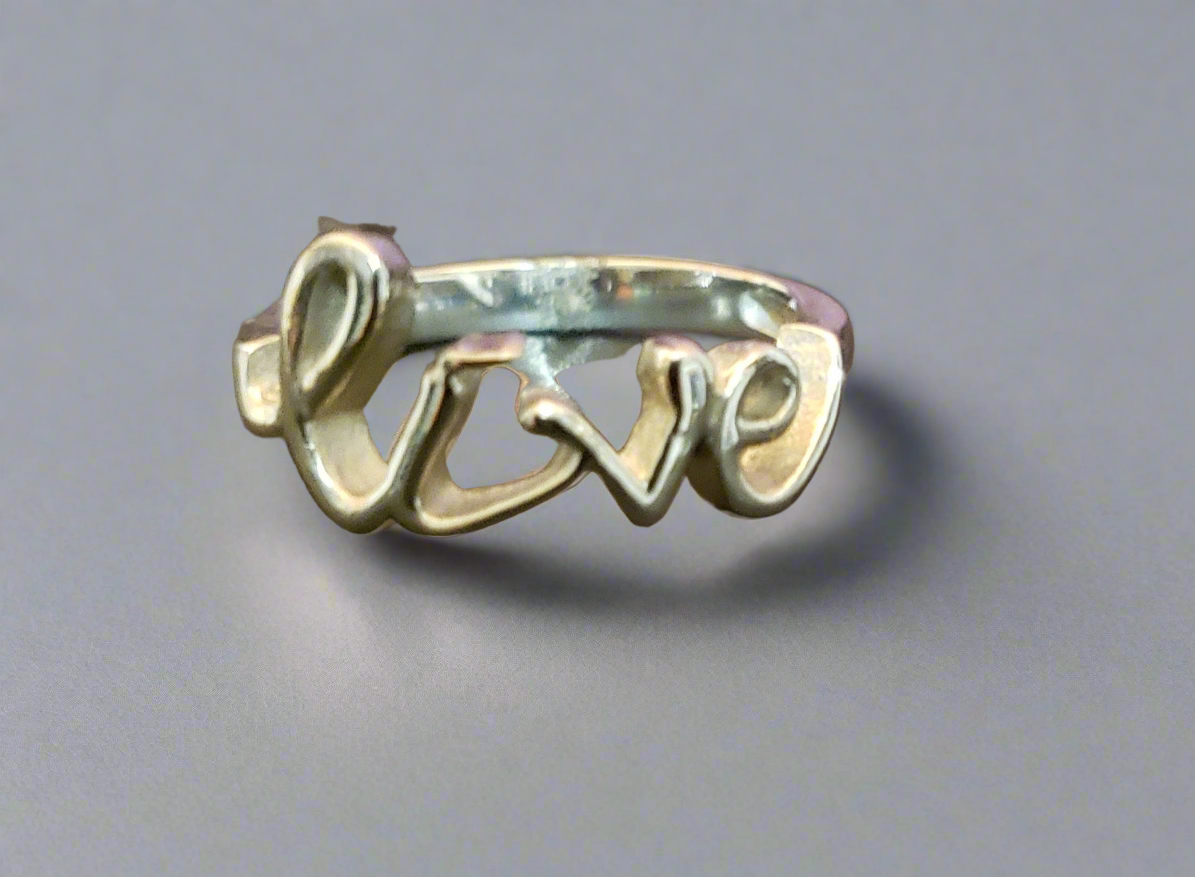 Stainless Steel "Live" Ring