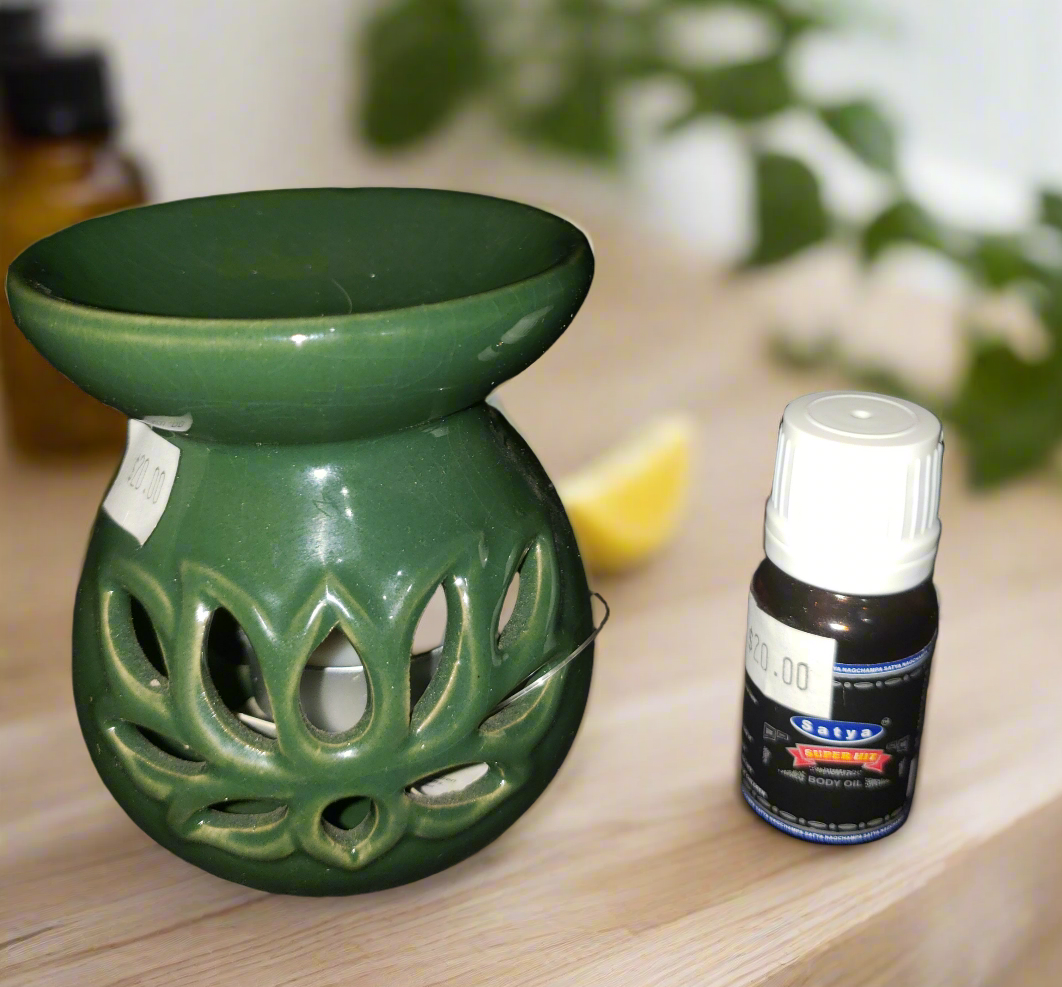 Essential oil Lotus Tea Light Owl Diffuser