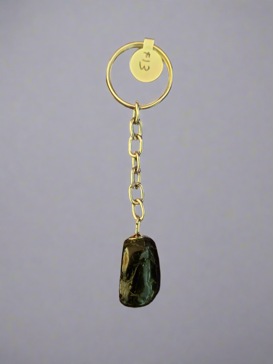 Black Agate Keychain
