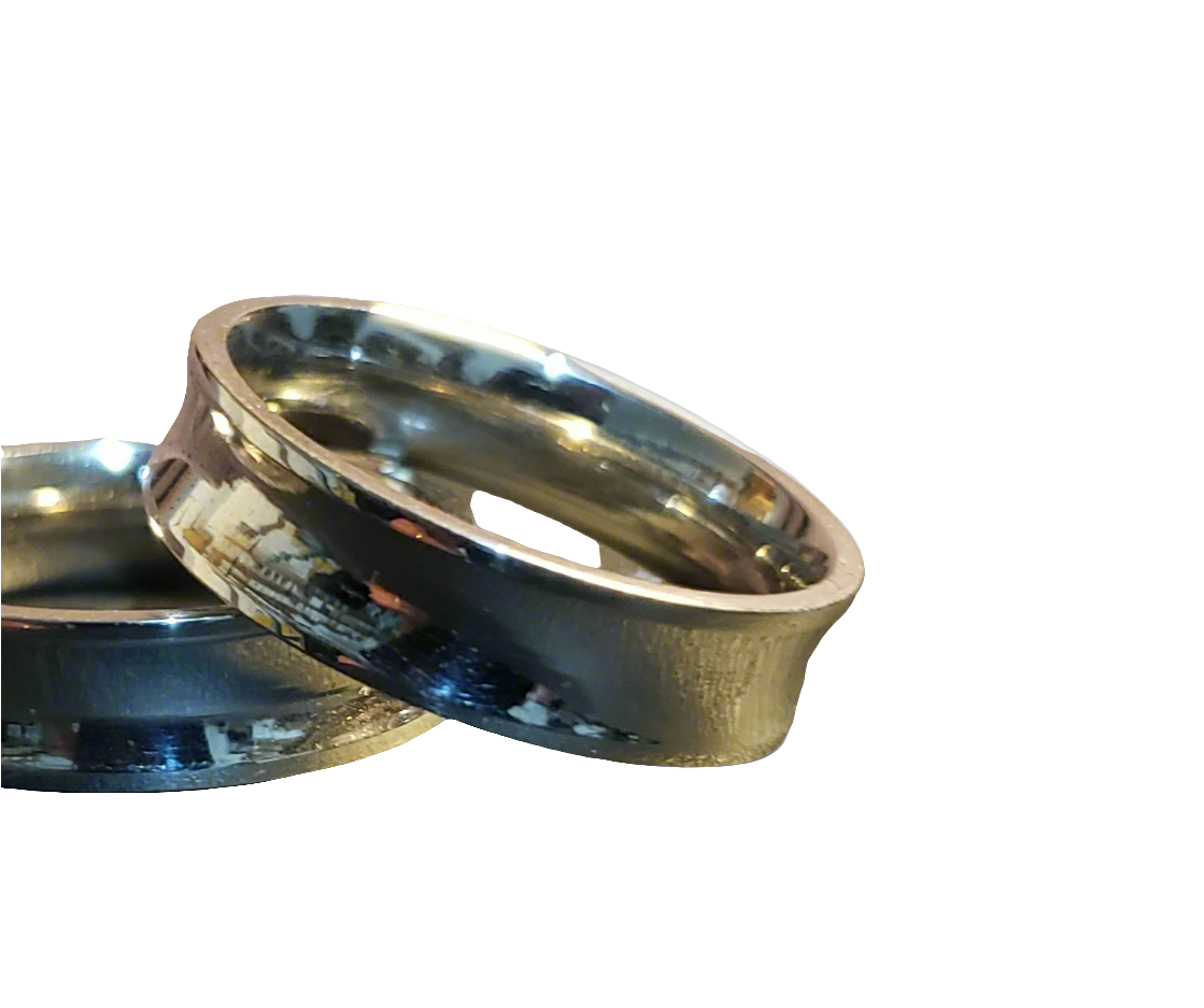 Men's Steel Convex Band Ring
