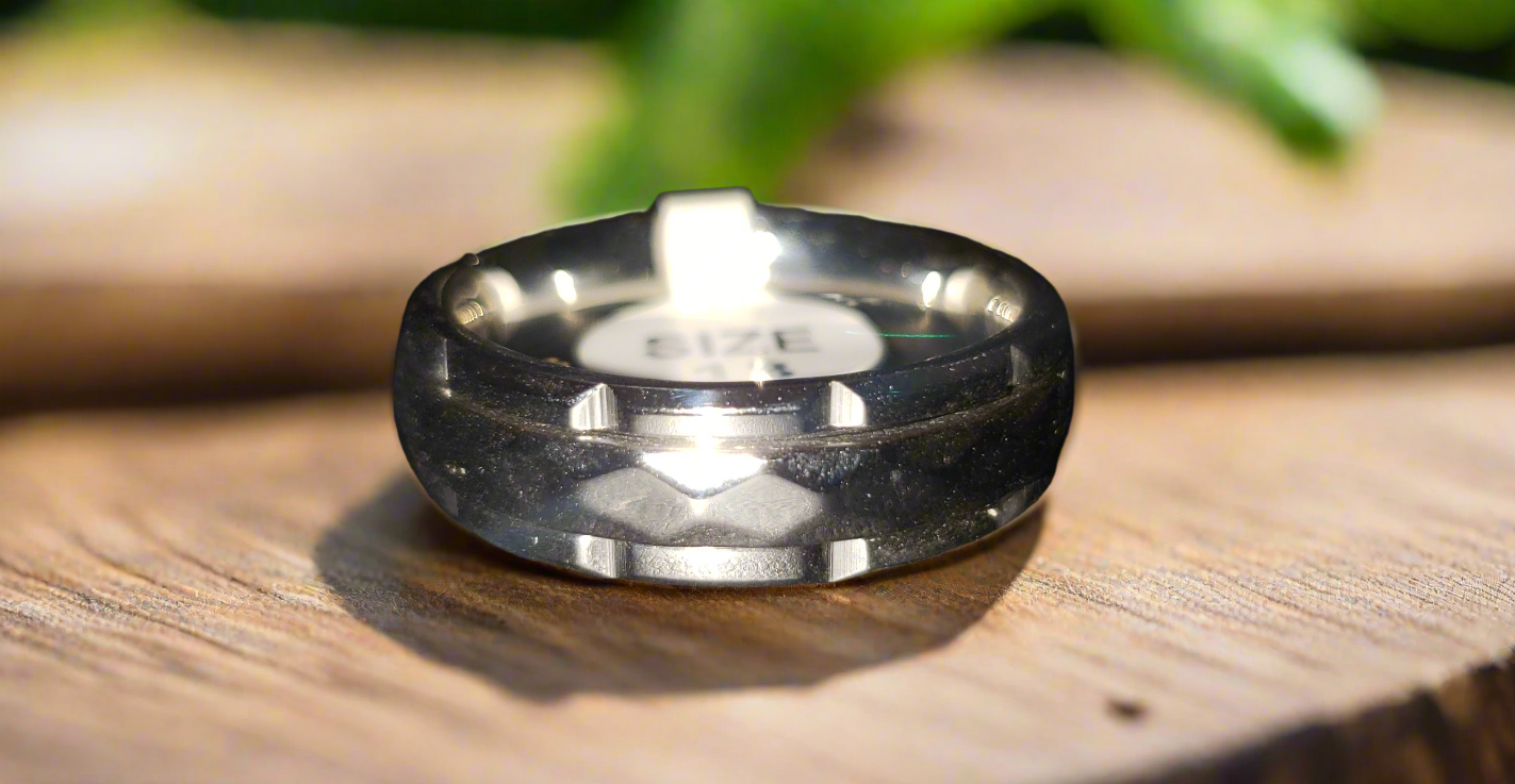 Spinner Ring Faceted