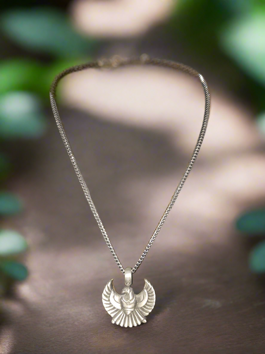 Stainless Steel Chain with Egyptian Beetle Pendant