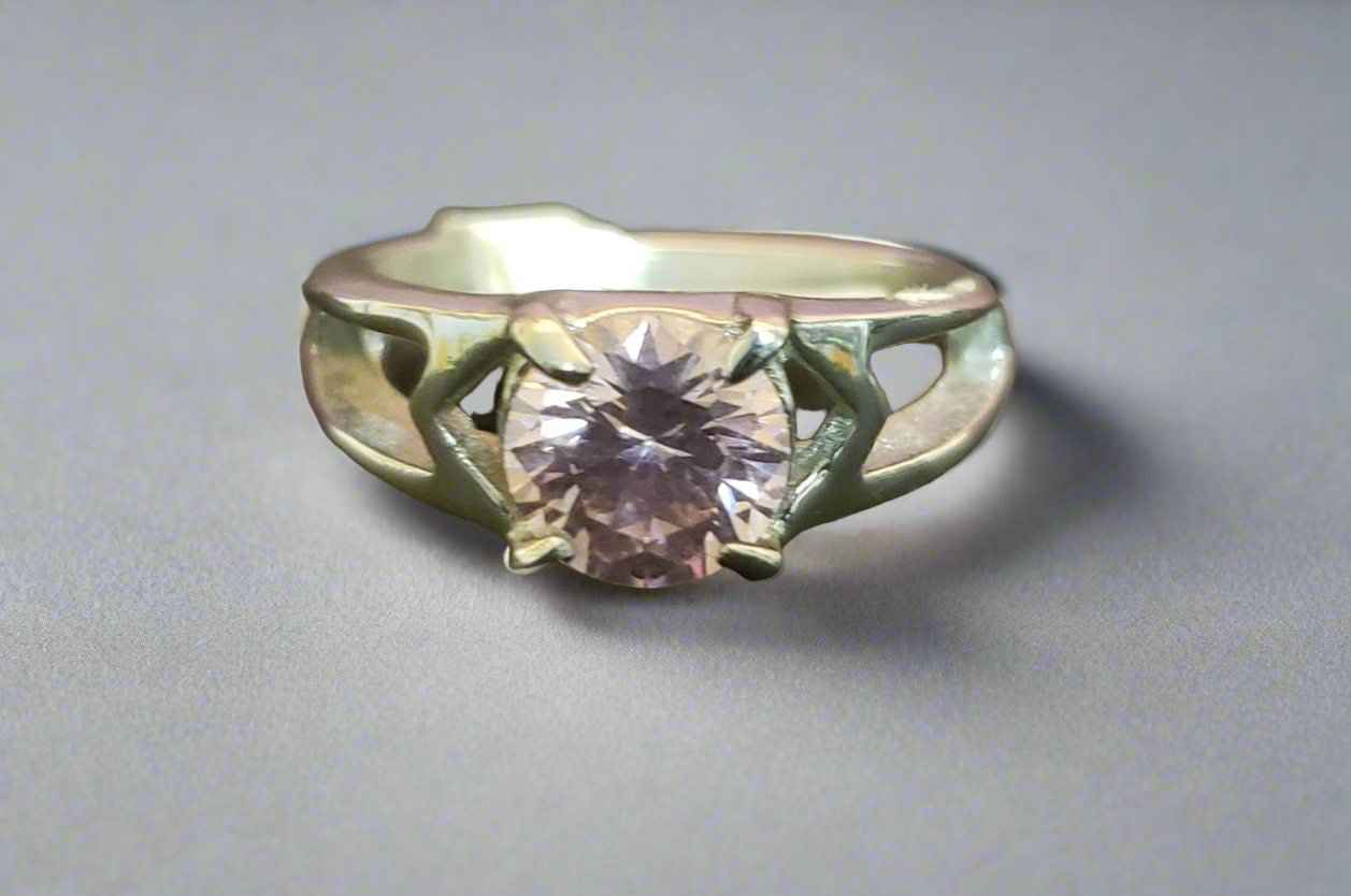 Pink Crystal Ring