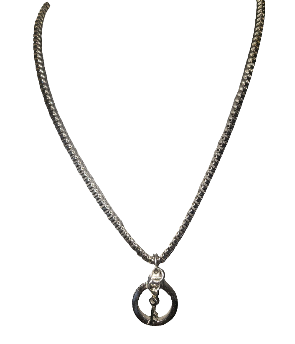 Stainless Steel Chain with Handcuff Pendant