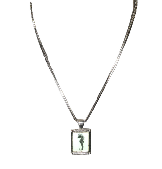Stainless Steel Chain with Seahorse Pendant