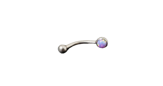 Purple Opal Steel Eye Brow Piercing