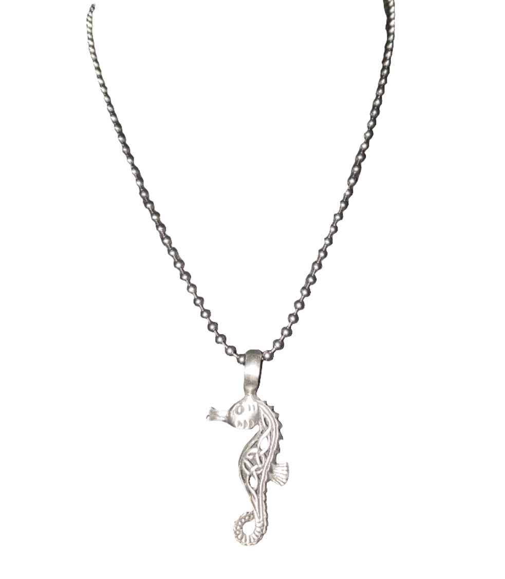 Stainless Steel Chain with Seahorse Pendant