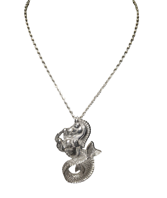 Stainless Steel Chain with Hippocampus Pendant