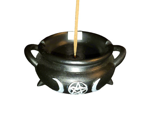 Black Cauldron Incense Burner