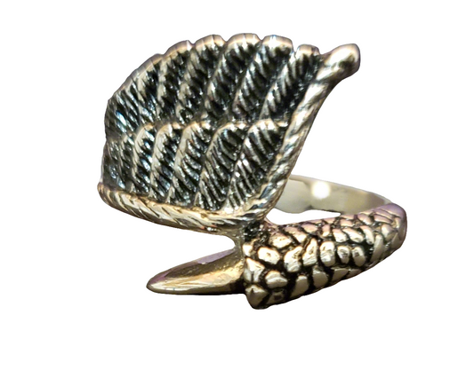 Men's Steel Eagle Claw/Wing Ring