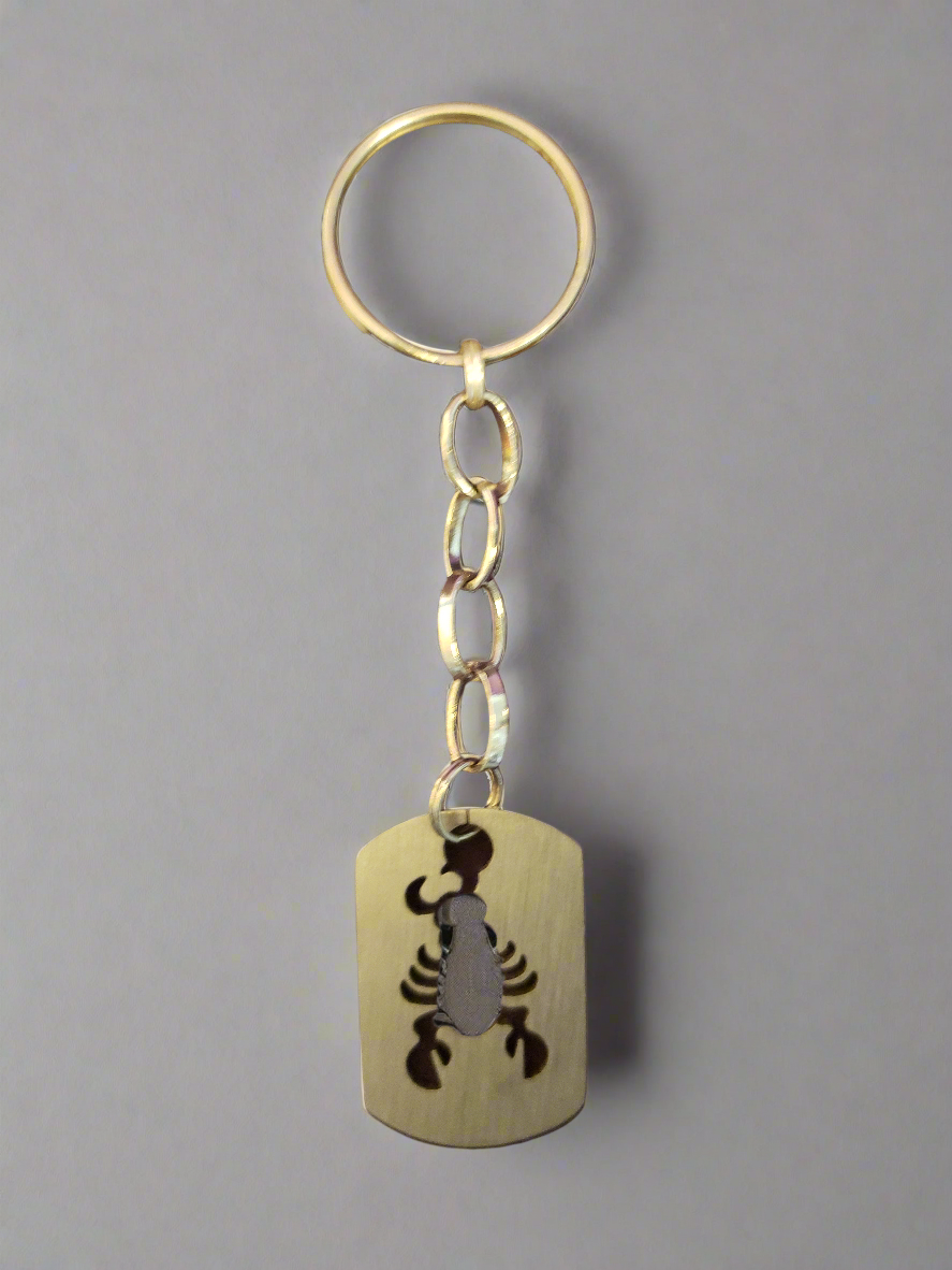 Handmade Keychain with Lobster Charm