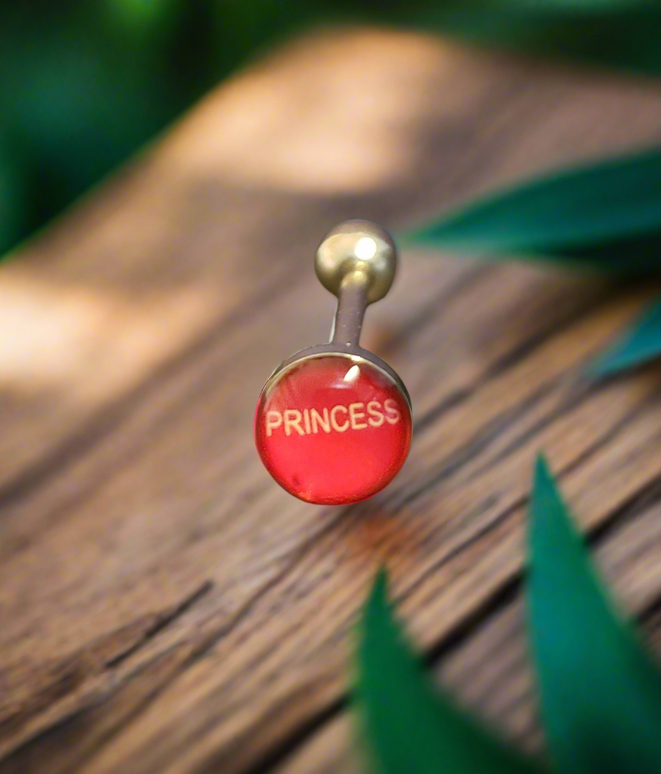 Stainless Steel 316L "Princess" Tongue Piercing